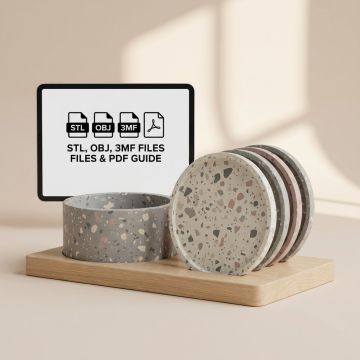 Terrazzo Coaster Set