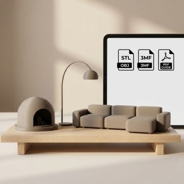Furniture Miniatures 1:12 Scale Set