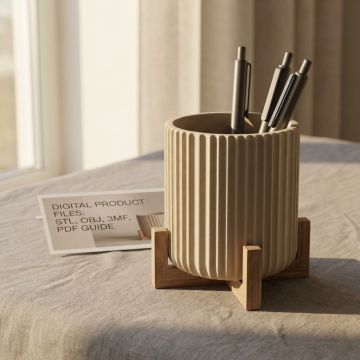 Fluted Pen Holder