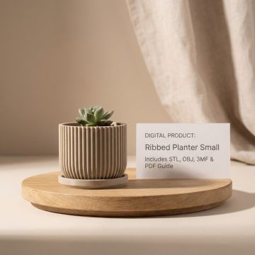 Ribbed Planter Small