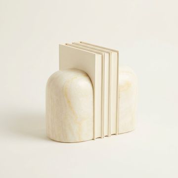 Sten Travertine Bookends
