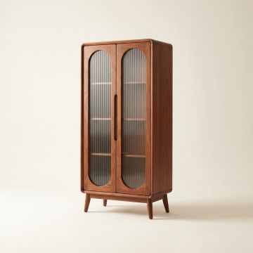 Fluted Display Cabinet
