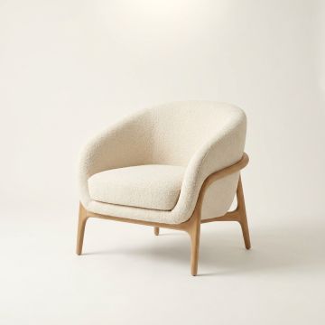 Vila Lounge Chair - Bouclé