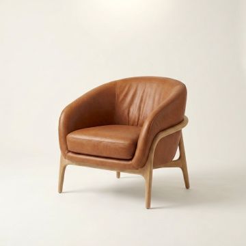 Vila Lounge Chair - Leather