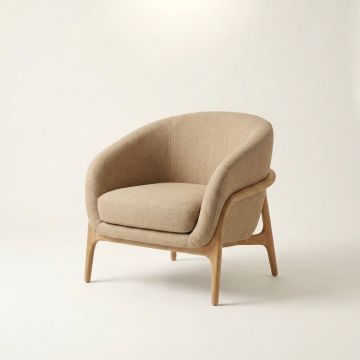 Vila Lounge Chair - Linen