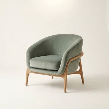 Vila Lounge Chair - Velvet