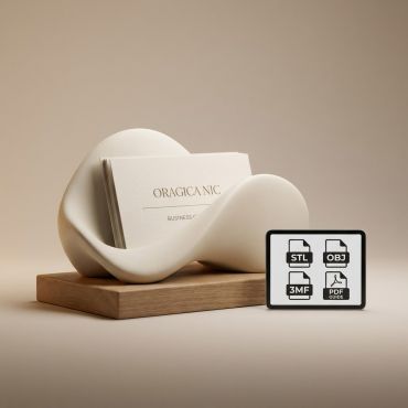 Sculptural Card Holder
